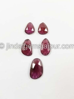 Rhodolite Garnet Rose Cut Slices